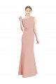 Sleeveless Bliss Pink Mermaid Boat Neck Bridesmaid Dress Maidstone
