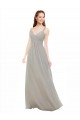 Sleeveless Silver Criss Cross Back A-Line Spaghetti Straps Bridesmaid Dress Maidstone