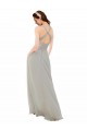 Sleeveless Silver Criss Cross Back A-Line Spaghetti Straps Bridesmaid Dress Maidstone