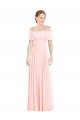 Sleeveless Pink A-Line Off the Shoulder Formal Bridesmaid Dress Maidstone