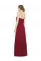 Sleeveless Burgundy Open Back A-Line Halter Neck Bridesmaid Dress Maidstone