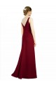 Sleeveless Burgundy A-Line V-Neck Bridesmaid Dress / Evening Dress Maidstone
