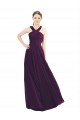 Sleeveless Grape A-Line Halter Neck Bridesmaid Dress Maidstone