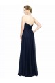 Sleeveless Dark Navy Low Back A-Line Sweetheart Bridesmaid Dress / Evening Dress Maidstone