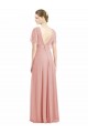 Short Sleeves Bliss Pink V-Back A-Line V-Neck Bridesmaid Dress / Formal Dress Maidstone