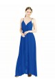 Sleeveless Royal Blue Open Back A-Line Spaghetti Straps Bridesmaid Dress Maidstone