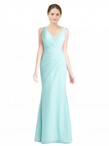 Sleeveless Waterfall Mermaid V-Neck Bridesmaid Dress Maidstone
