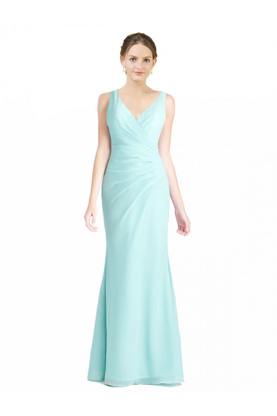 Sleeveless Waterfall Mermaid V-Neck Bridesmaid Dress Maidstone