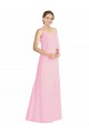 Sleeveless Barely Pink Open Back A-Line Spaghetti Straps Bridesmaid Dress Maidstone