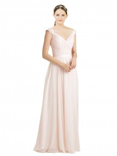 Sleeveless Cream Pink Open Back A-Line Sweetheart Bridesmaid Dress Maidstone