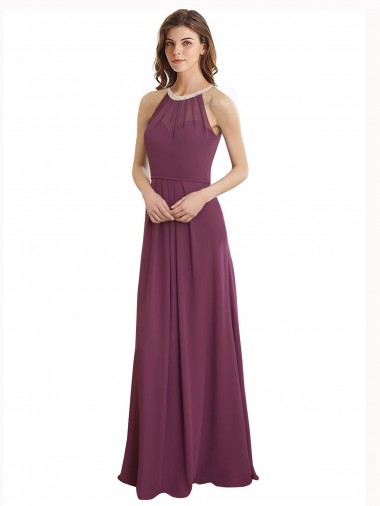 Sleeveless Keyhole Back A-Line Sweetheart Bridesmaid Dress / Evening Gowns Maidstone