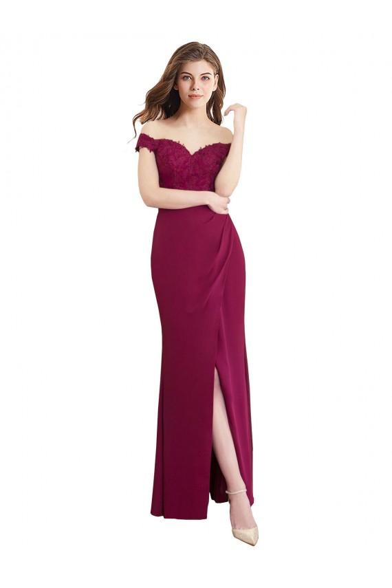 Sleeveless Mermaid Off the Shoulder Bridesmaid Dress / Formal Dress Maidstone