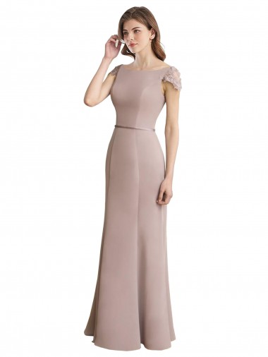 Cap Sleeves Mermaid Scoop Neck Formal Dress / Bridesmaid Dress Maidstone