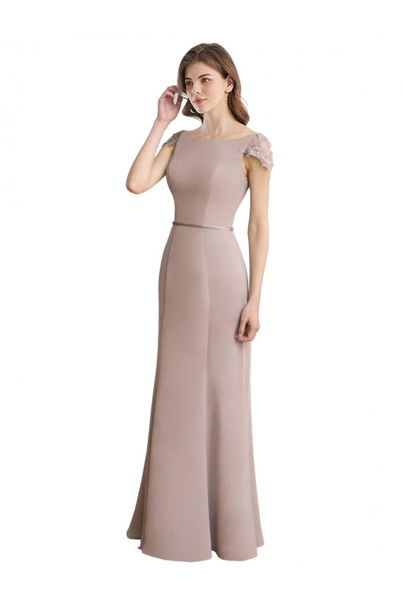 Cap Sleeves Mermaid Scoop Neck Formal Dress / Bridesmaid Dress Maidstone