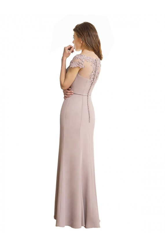 Cap Sleeves Mermaid Scoop Neck Formal Dress / Bridesmaid Dress Maidstone