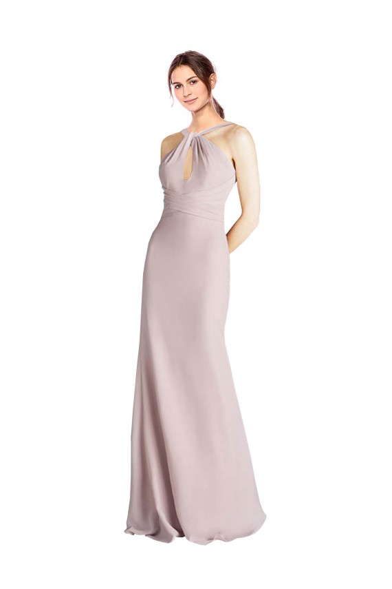 Sleeveless Open Back Sheath Halter Neck Bridesmaid Dress Maidstone