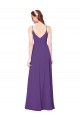 Sleeveless Plum Purple Sheath High Neck Bridesmaid Dress Maidstone