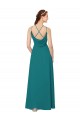 Sleeveless Hunter Criss Cross Back Sheath High Neck Bridesmaid Dress Maidstone