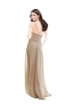 Sleeveless Champagne A-Line High Neck Bridesmaid Dress Maidstone