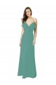 Sleeveless Icelandic Silver A-Line Spaghetti Straps Bridesmaid Gown Maidstone
