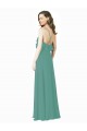 Sleeveless Icelandic Silver A-Line Spaghetti Straps Bridesmaid Gown Maidstone