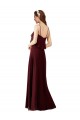 Sleeveless Burgundy Gold A-Line Spaghetti Straps Bridesmaid Gowns Maidstone