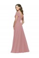 Flutter Sleeves Dusty Pink V-Back A-Line V-Neck Bridesmaid Dress / Evening Dress Maidstone