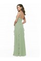 Sleeveless Smoke Green A-Line Spaghetti Straps Bridesmaid Dress Maidstone