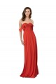 Sleeveless Red V-Back A-Line Sweetheart Bridesmaid Dress Maidstone