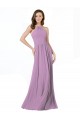 Sleeveless Dark Lavender A-Line Halter Neck Bridesmaid Dress Maidstone