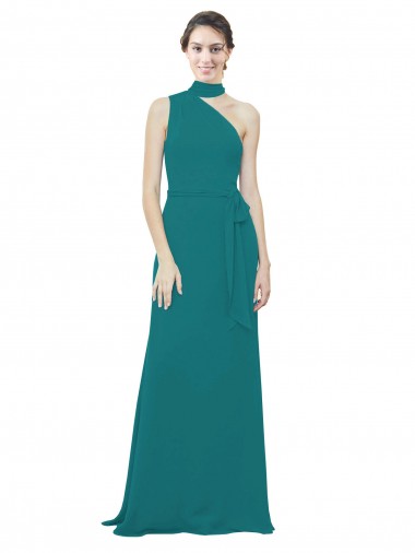 Sleeveless Hunter A-Line One Shoulder Bridesmaid Dress Maidstone