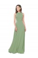 Sleeveless Seagrass A-Line Square Neck Bridesmaid Dress Maidstone