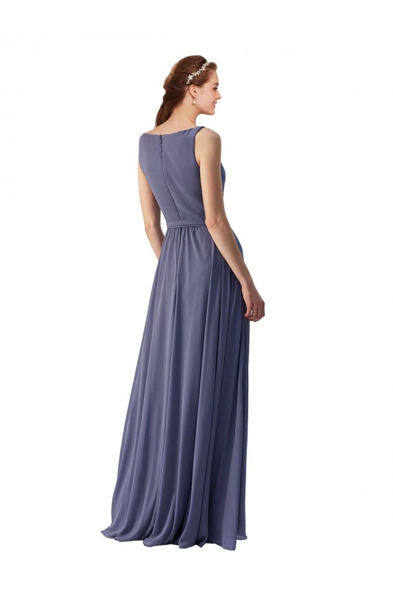 Sleeveless Silver Stone A-Line V-Neck Bridesmaid Dress Maidstone