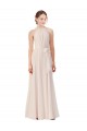 Sleeveless Cream Pink A-Line Bateau Neck Bridesmaid Dress Maidstone