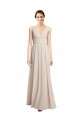 Sleeveless Cream Pink A-Line V-Neck Formal Dress / Bridesmaid Dress Maidstone