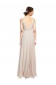 Sleeveless Cream Pink A-Line V-Neck Formal Dress / Bridesmaid Dress Maidstone