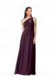 Sleeveless Grape A-Line One Shoulder Bridesmaid Dress Maidstone