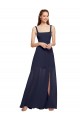 Sleeveless Dark Navy A-Line Spaghetti Straps Bridesmaid Dress / Evening Dress Maidstone