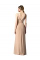 Sleeveless Red V-Back Sheath V-Neck Bridesmaid Dress Maidstone