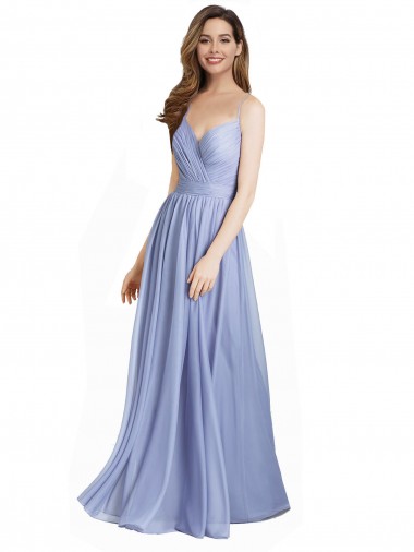 Sleeveless Open Back A-Line Chiffon & Lace Sweetheart Bridesmaid Dress / Evening Dress Maidstone