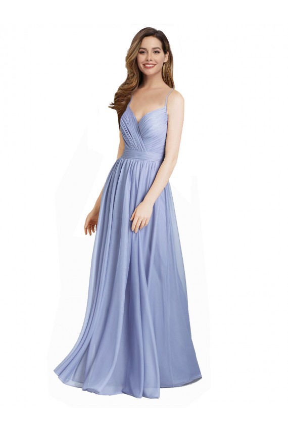 Sleeveless Open Back A-Line Chiffon & Lace Sweetheart Bridesmaid Dress / Evening Dress Maidstone