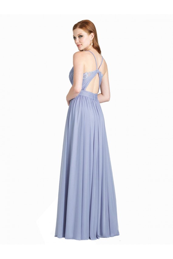 Sleeveless Open Back A-Line Chiffon & Lace Sweetheart Bridesmaid Dress / Evening Dress Maidstone