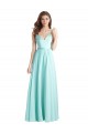 Sleeveless Waterfall V-Back A-Line V-Neck Bridesmaid Dress Maidstone