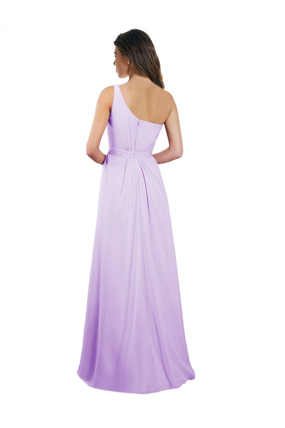 Sleeveless Lilac A-Line One Shoulder Bridesmaid Dress / Evening Dress Maidstone