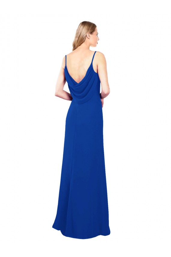 Sleeveless Royal Blue Low Back A-Line Sweetheart Evening Dress / Bridesmaid Dress Maidstone