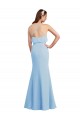Sleeveless Light Sky Blue Low Back Mermaid Spaghetti Straps Bridesmaid Dress Maidstone