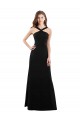 Sleeveless Black Open Back A-Line Halter Neck Bridesmaid Dress Maidstone