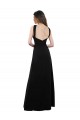 Sleeveless Black Open Back A-Line Halter Neck Bridesmaid Dress Maidstone