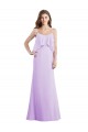 Sleeveless Lilac Low Back A-Line Spaghetti Straps Bridesmaid Dress / Evening Dress Maidstone