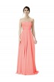 Sleeveless Peach A-Line Strapless Bridesmaid Dress Maidstone